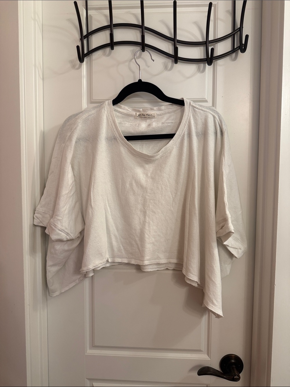 We are the free white flowy top X